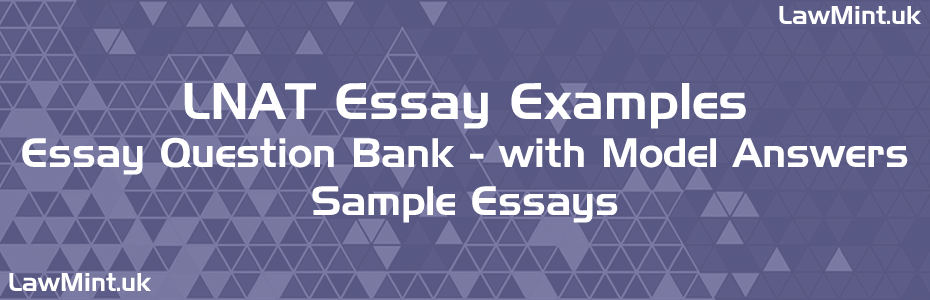 Lnat Section B Example Questions LNAT Essay Examples 2026 - 2027 LNAT Essay Question Bank with Model ...