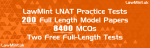LawMint LNAT Practice Tests 200 Full Length Model Papers 8400 MCQs Two Free full length Practice Tests